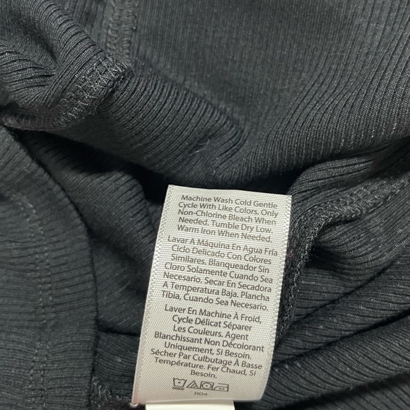 Sofia Vergara black twist front ribbed Dress women’s size M - Picture 13 of 16